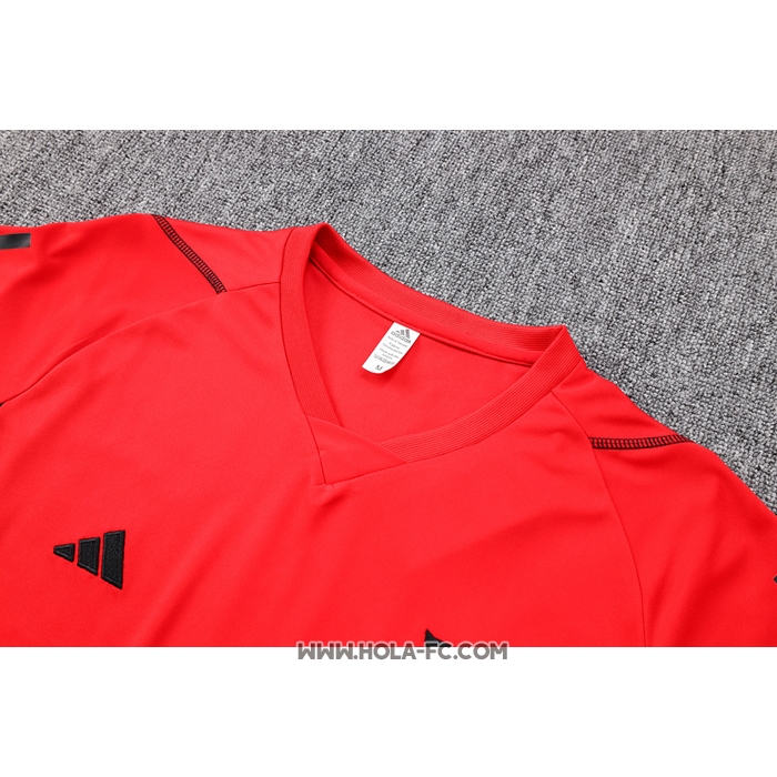 Chandal del Flamengo 2023-2024 Manga Corta Rojo - Pantalon Corto